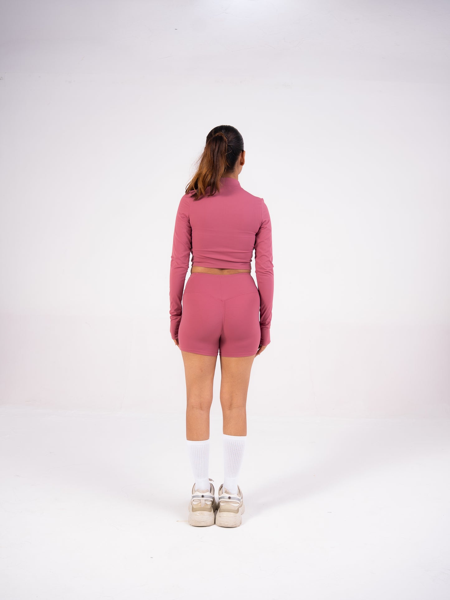 Strawberry Rosé -Shaker Top - Long Sleeves