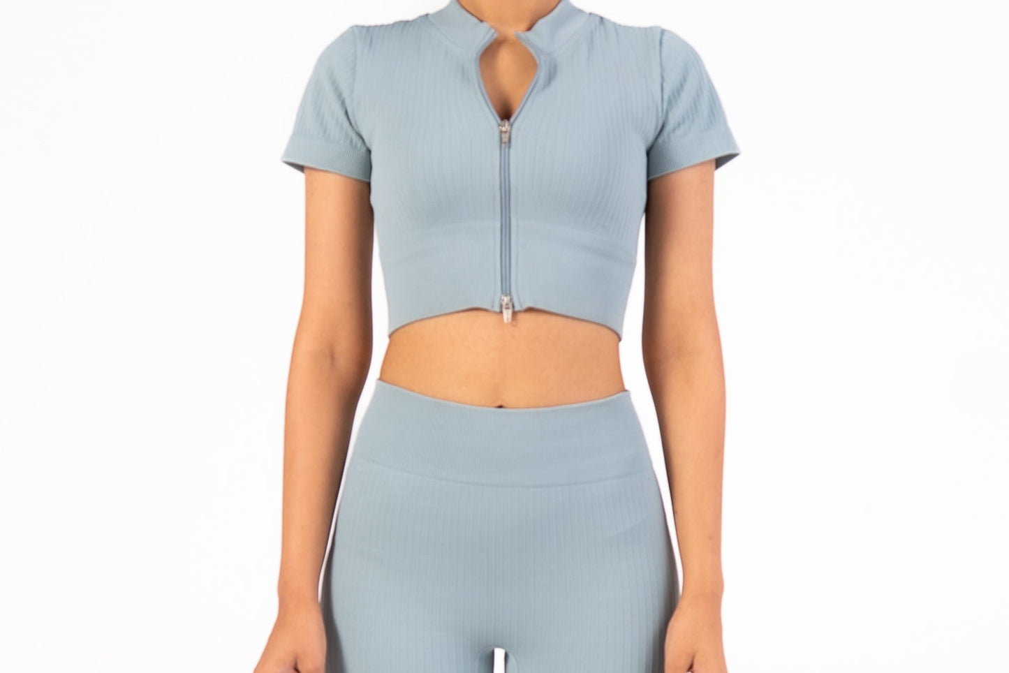 Lavender Mule -Shaker Top- Short Sleeves