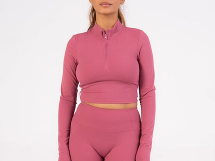 Strawberry Rosé -Shaker Top - Long Sleeves