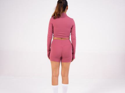 Strawberry Rosé -Shaker Top - Long Sleeves