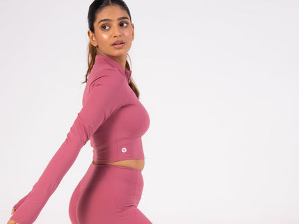 Strawberry Rosé -Shaker Top - Long Sleeves